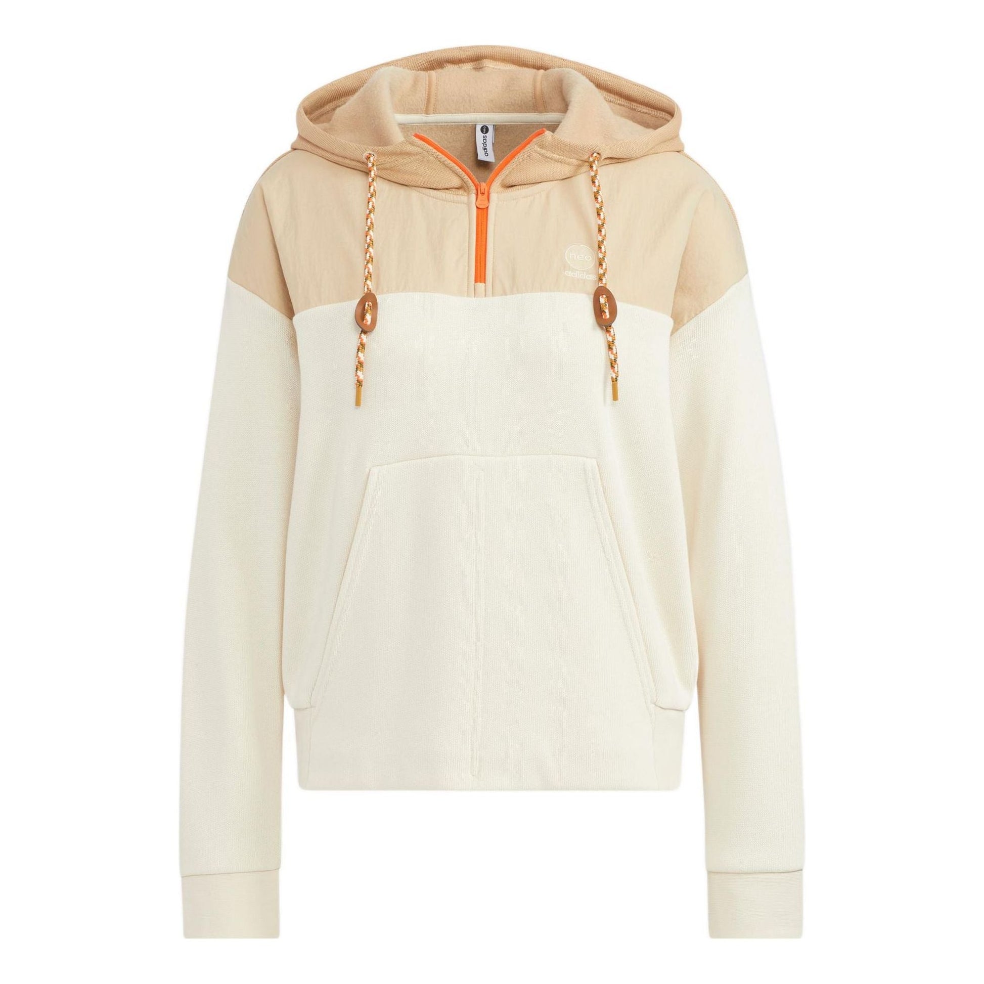 (WMNS) adidas Neo Util Hoodies 'White Beige' HN2342