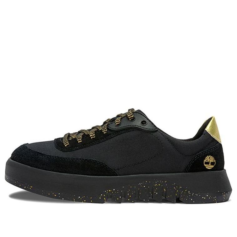 (WMNS) Timberland Supaway Leather and Fabric Oxford Trainers 'Black with Gold' A5RQZW