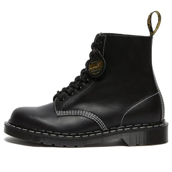Dr.Martens 1460 Pascal Made in England Cavalier Leather Lace Up Boots 'Black Cavalier' 26713001