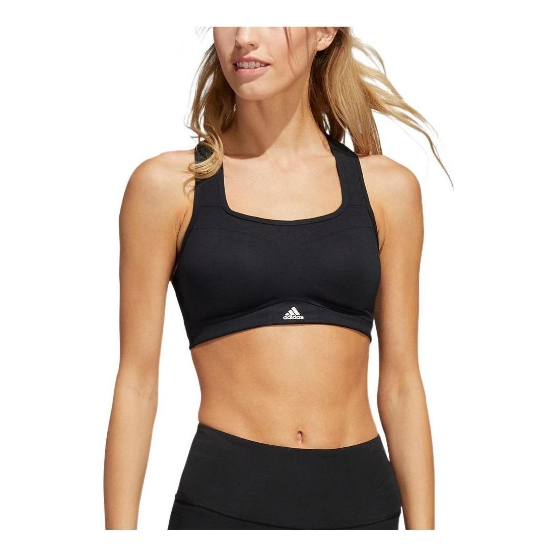 (WMNS) adidas TLRD Impact Training High-Support Bra 'Black White' HF2297