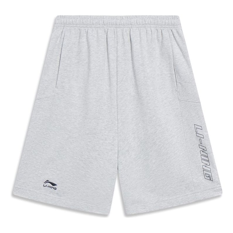Li-Ning Graphic Straight Shorts 'Grey' AKST073-3