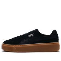 (WMNS) PUMA Suede Platform Animal Low Top Black 365109-01