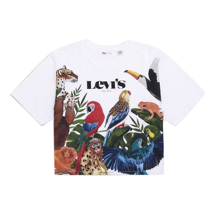 Levis x Farm Rio Crossover Printing Short Sleeve White 87156-0000