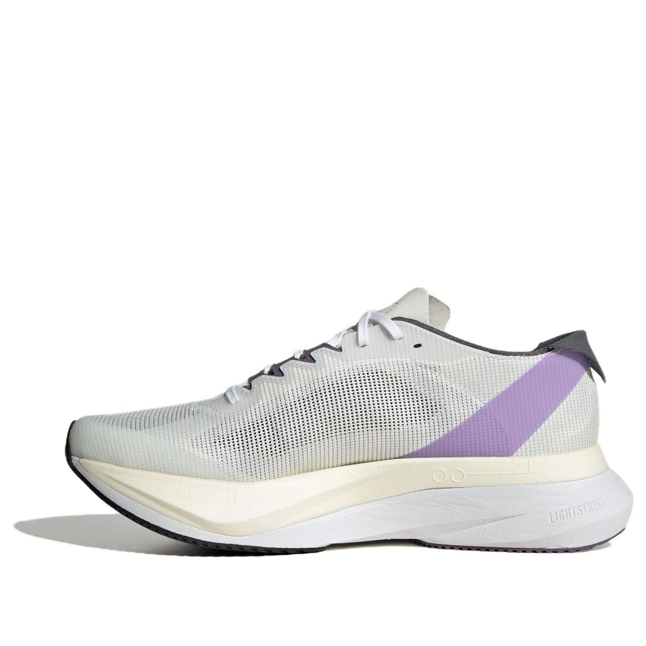 (WMNS) adidas Adizero Boston 12 Running 'Cloud White Purple' ID6900