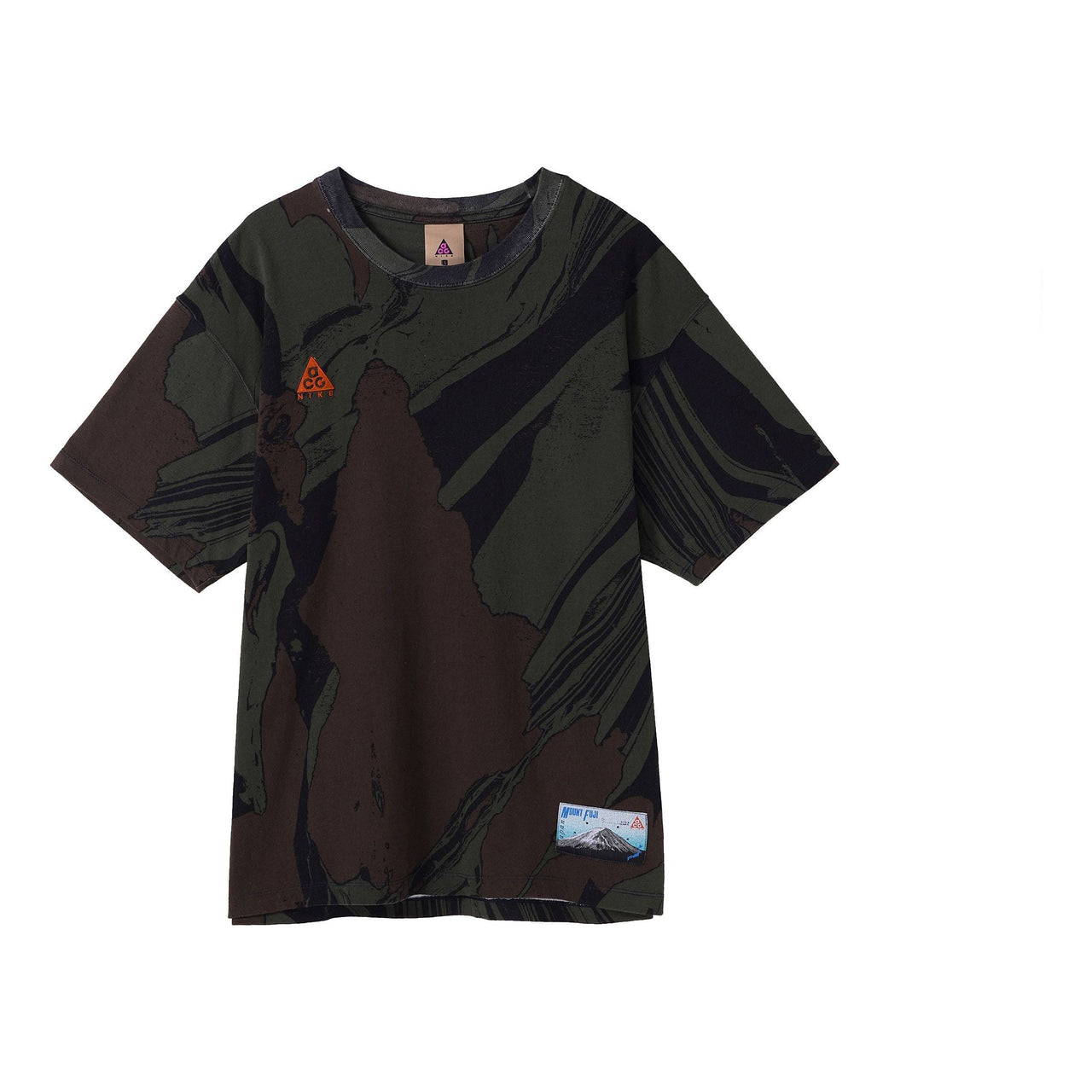 Men's Nike ACG Series Colorblock Round Neck Short Sleeve Black T-Shirt CW2295-325