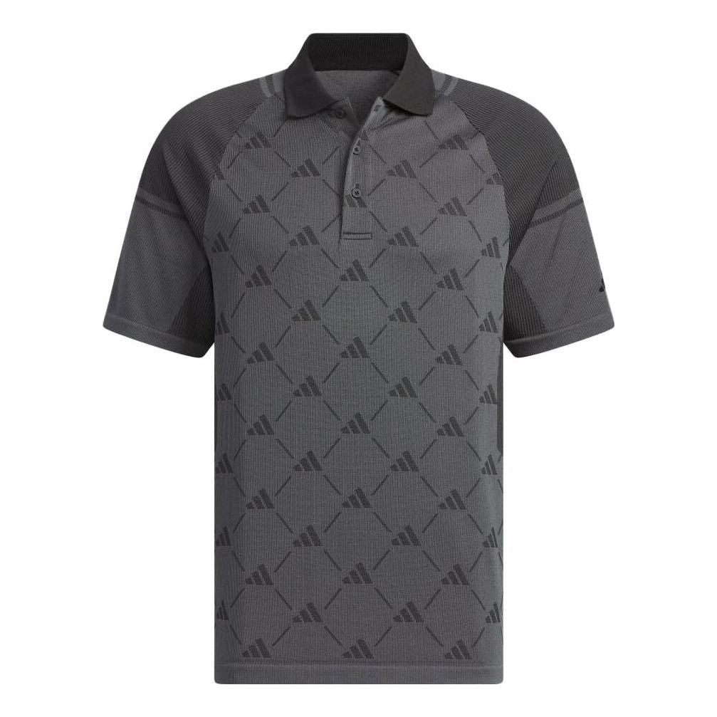 adidas Primeknit Seamless Polo Shirt 'Black Grey' HZ6072