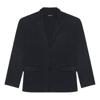 Men's Balenciaga FW21 Retro Knit Large Jacket Black 662388TAV041000