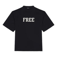 Balenciaga Unisex FW 21 Free Letter Printing Black 661715TKVD31070