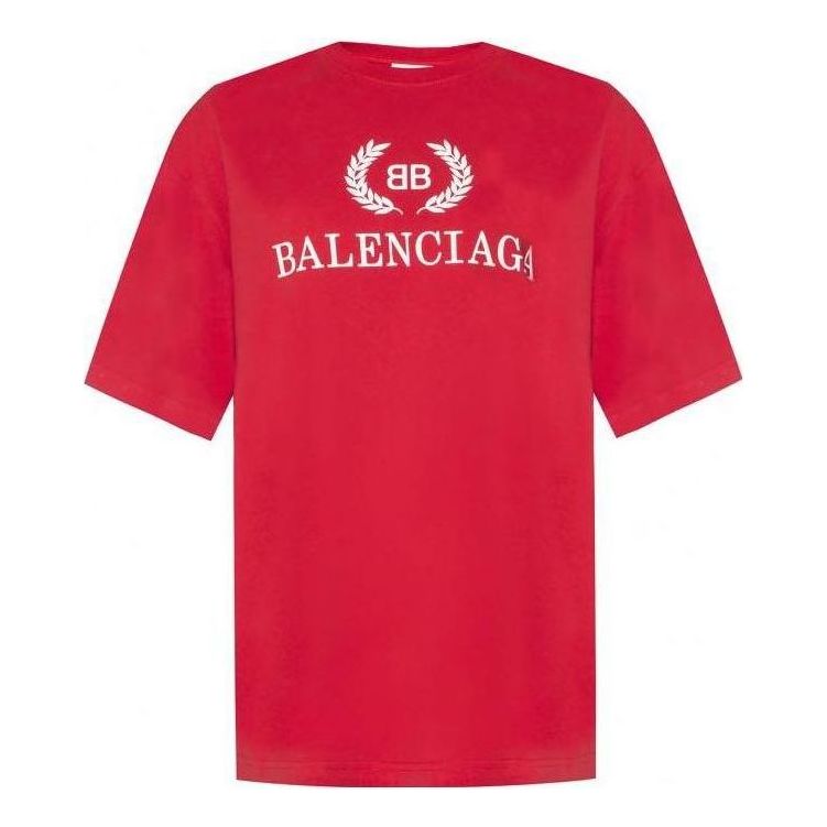 Balenciaga BB T-Shirt 'Red White' 544271TCV256400