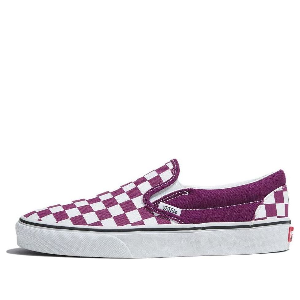 (WMNS) Vans Classic Slip-On Checkerboard 'Purple' VN000BVZDRV