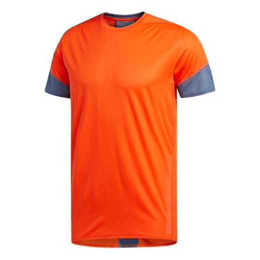 Men's adidas 25/7TeeRunr Running Short Sleeve Orange Yellow 7 Tee RunrT EI6322