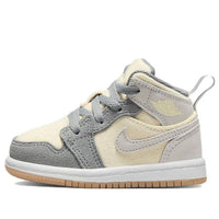 (TD)  Air Jordan 1 Mid SE 'Coconut Milk Particle Grey' DN4344-100