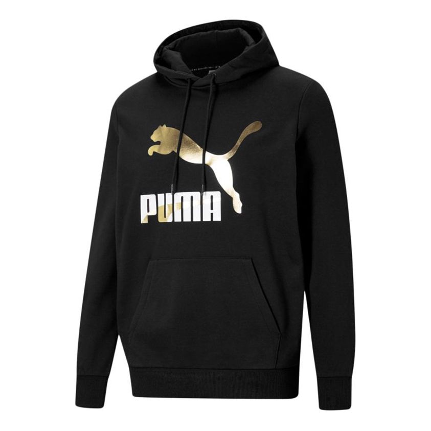 Men's PUMA Classics Bronzing Logo Printing Sports Black 531370-01