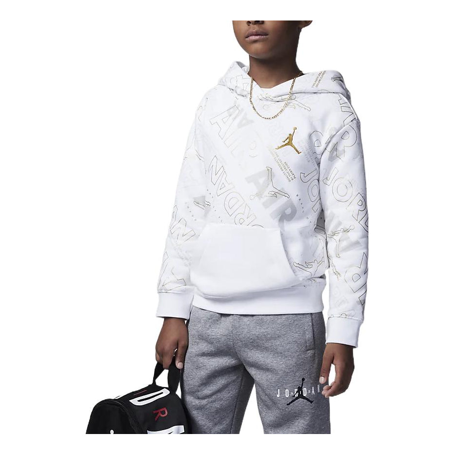 (GS)Air Jordan Brooklyn Heroes Oversize Fleece Hoodie 'Black' FB9464-100
