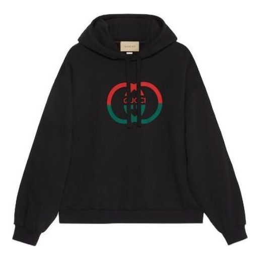Gucci Cotton Jersey Printed Hooded Sweatshirt 'Black' 721427-XJF5T-1868