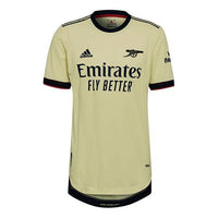 adidas 21-22Season Arsenal Guest Casual Sport Soccer Short Sleeve T-Shirt Men's Yellow GM0219