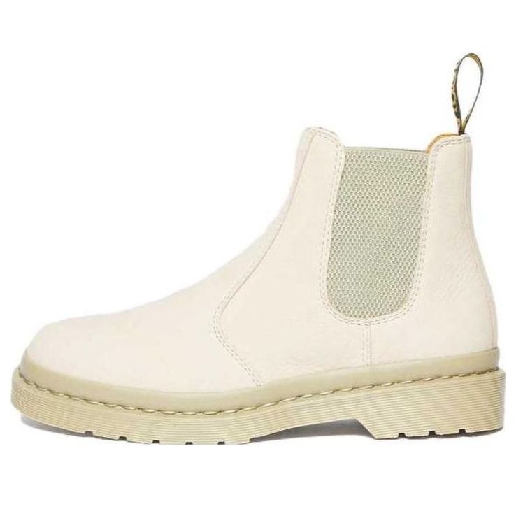 Dr. Martens 2976 Mono Milled Nubuck Leather Chelsea Boots 'Parchment Beige' 30661292