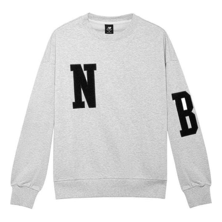 New Balance Casual Logo Letters Sweatshirts 'Grey' AMT23331-DLE