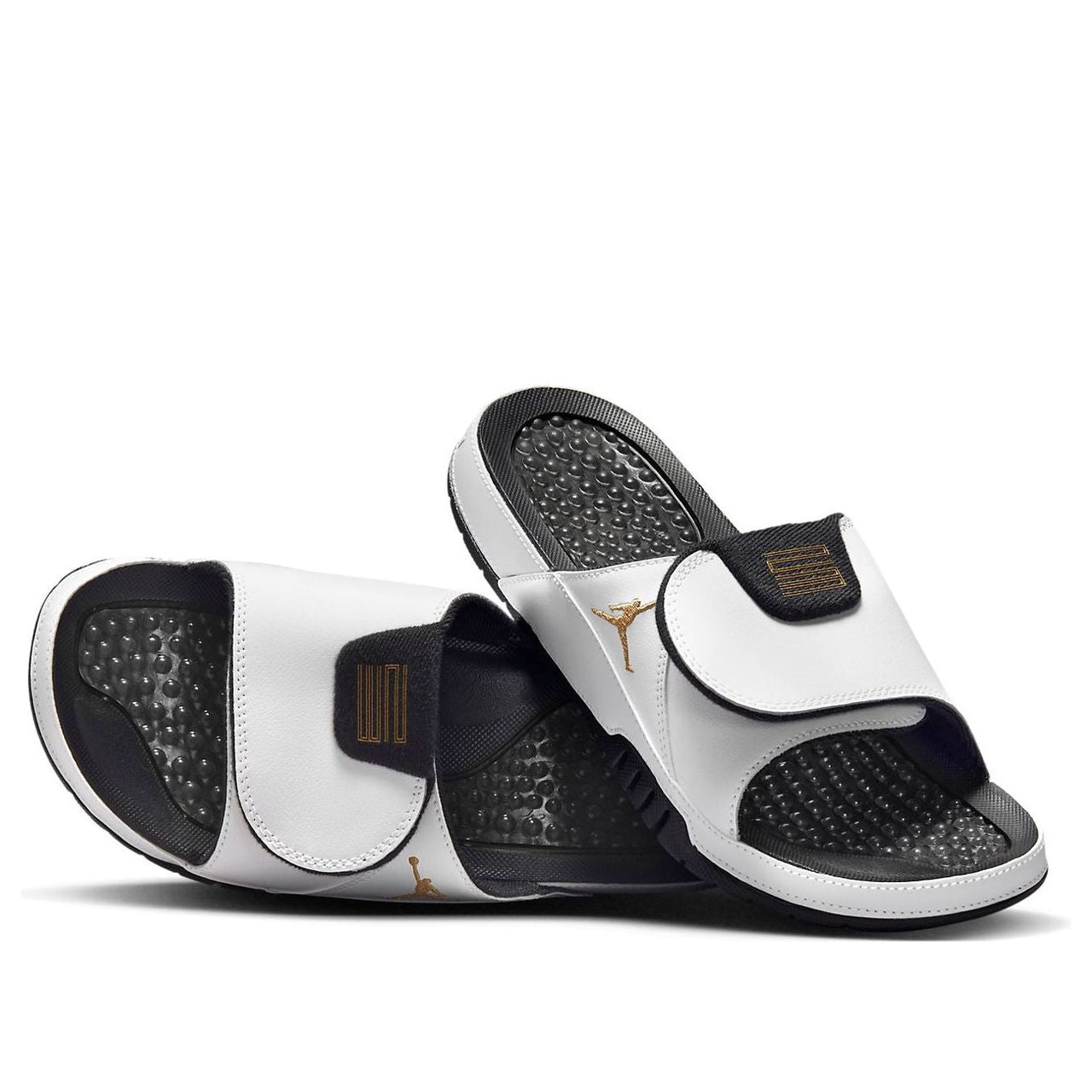 Air Jordan Hydro XI Slides 'White/Black/Metallic Gold' FN2452-170