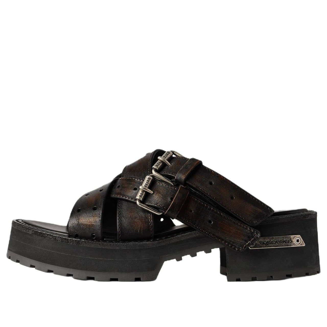 (WMNS) Balenciaga Venom Open Mule 'Brown' 866569WBEQ32824