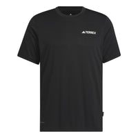 adidas Terrex Logo Tech Short Sleeve T-shirt Asia Sizing 'Black' IC4414