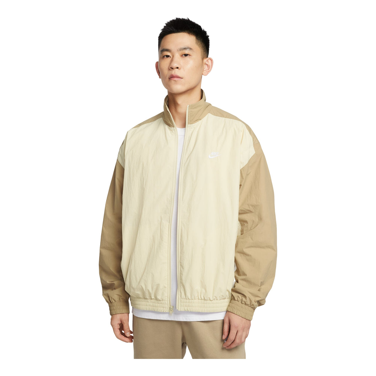 Nike Club Oversized Woven Tracksuit Jacket 'Light Khaki' HQ6110-234