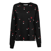 McQ Alexander McQueen Swallow Printing Casual Long Sleeves Black 545521-RMJ38-1000