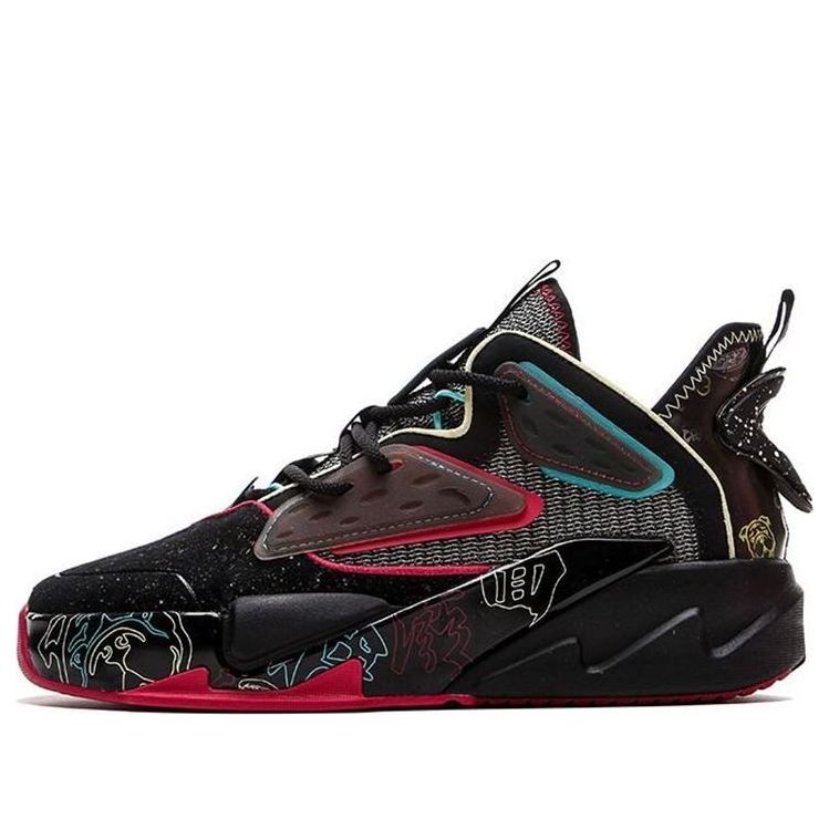 ANTA G6 Klay Thompson Low-Top Casual 'Black Red' 112118086-4