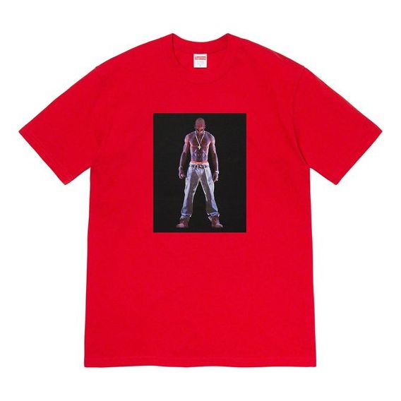 Supreme SS20 Week 1 Tupac Hologram Tee Virtual Characters Short Sleeve Unisex Red SUP-SS20-267