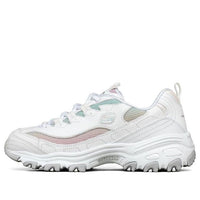 (WMNS) Skechers D'Lites 1.0 Low-Top Running Shoes White/Multi 149253-WMLT