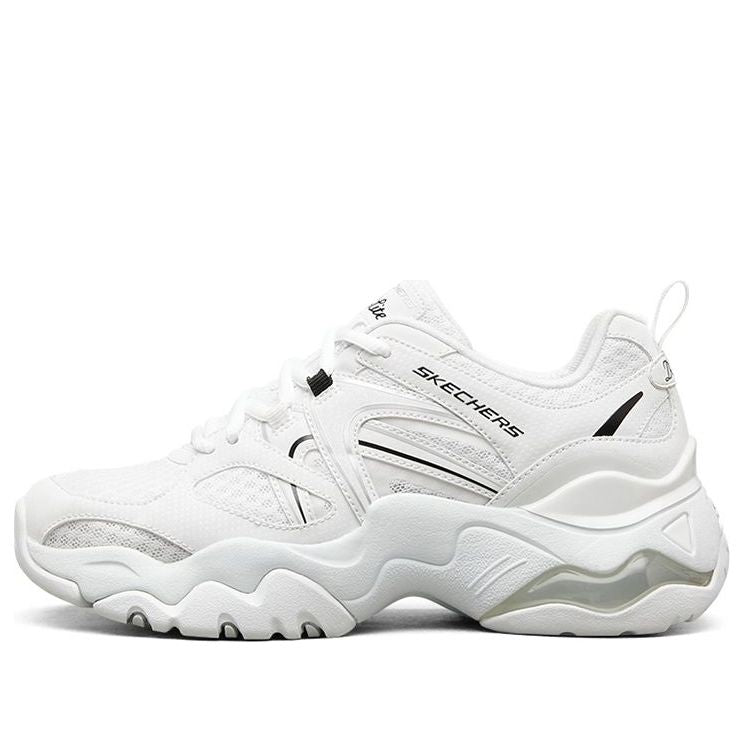 (WMNS) Skechers D'Lites 3.0 Air Low-Top Running Shoes White/Black 896025-WBK