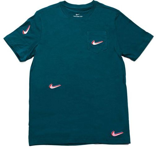 Nike SB Skateboard x Parra Pocket T-Shirt Midnight Turq Tee Green BV7056-347