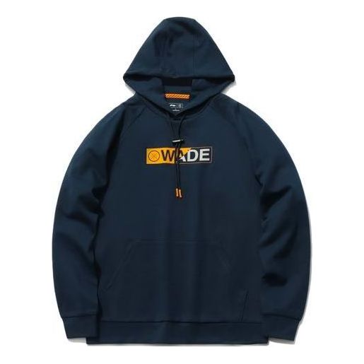 Li-Ning Wade Logo Hoodie 'Midnight Navy' AWDR037-5