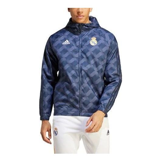 adidas Real Madrid DNA 23/24 Windbreaker Jackets 'Blue' HY0615