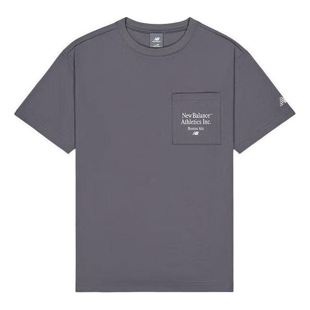 New Balance Graphic Pocket T-shirt 'Grey' AMT42316-CAS