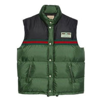 Gucci Nylon Silk-Satin Padded Down Vest 'Green' 698713-Z8A1T-3755