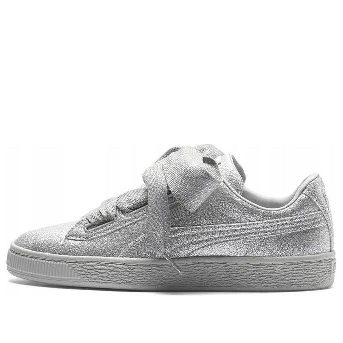 PUMA BASKET HEART HOLIDAY GLAMOUR JR 'Silver' 367630-03