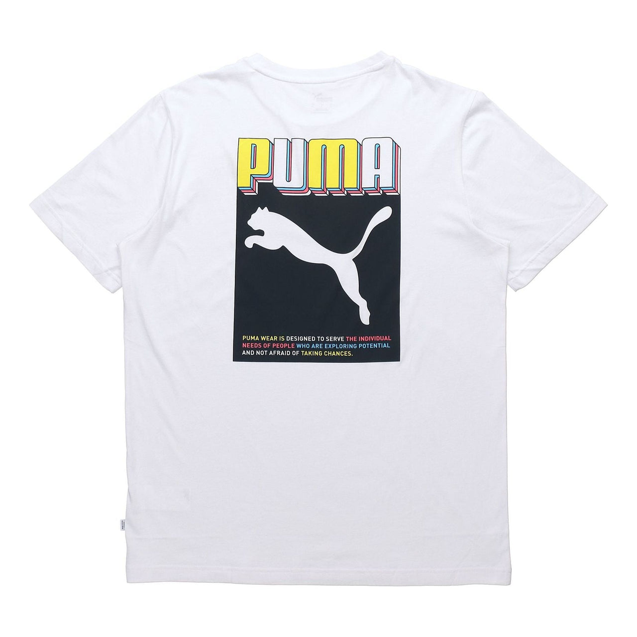 PUMA Celebration Graphic Logo Short Sleeve TEE White 586040-02