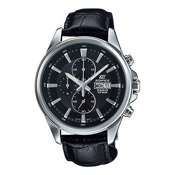 CASIO Quartz Waterproof EDIFICE Sapphire Crystal Solar Powered Mens Black Analog EFB-509L-1AVUPR
