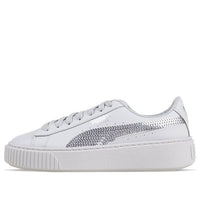 (WMNS) PUMA Basket Platform Grey Bling 367237-02