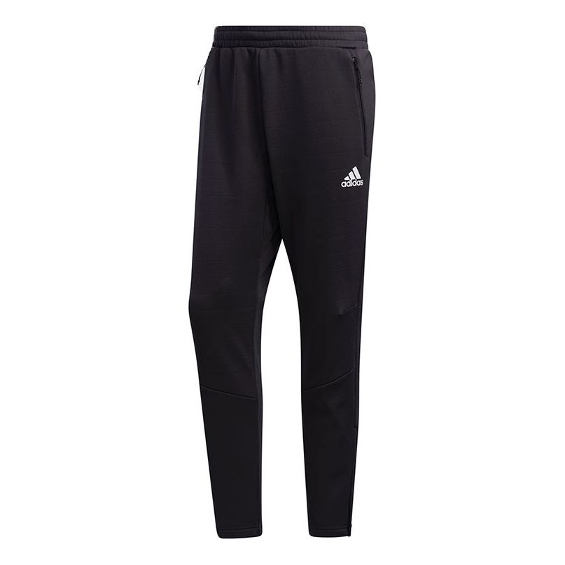 adidas Cap New Pants logo Reflective Conical Fleece Lined Sports Long Pants Black GV3510