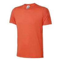 Men's adidas Solid Color Quick Dry Athleisure Casual Sports Short Sleeve Orange T-Shirt CW4057