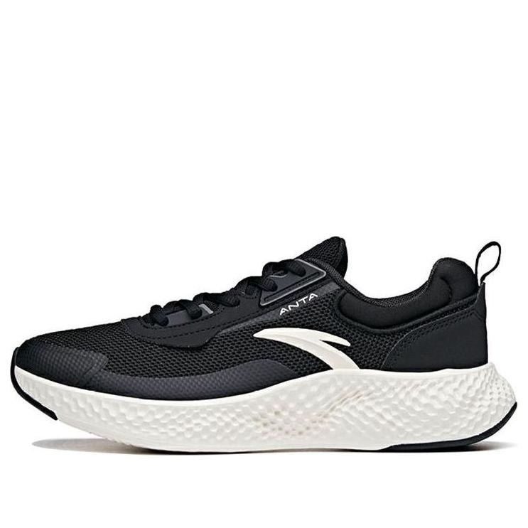 (WMNS) ANTA Running Series Sneakers 'Black Ivory White' 122115536S-4