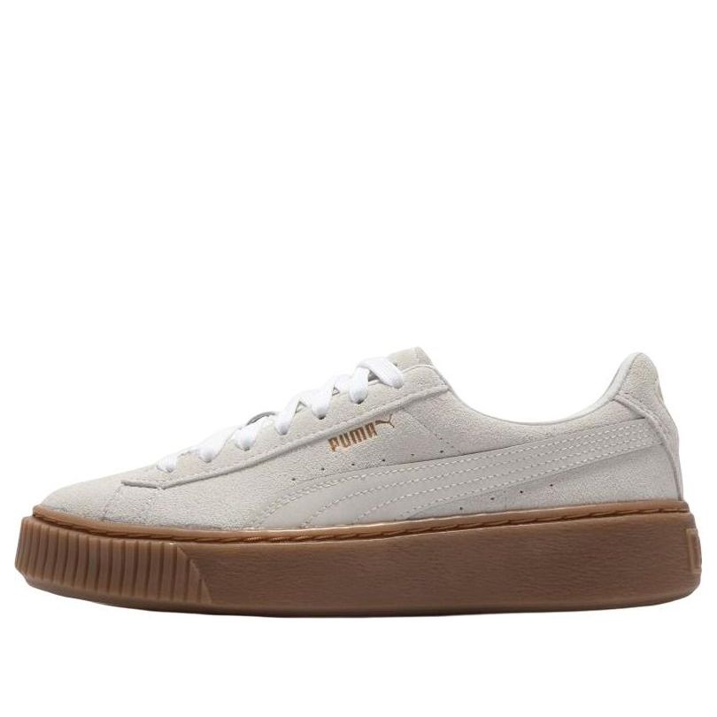(WMNS) PUMA Suede Platform Core L 'Whisper White' 392135-01
