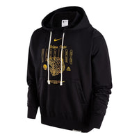 Nike Golden State Warriors Standard Issue Hoodie 'Black Gold' FB4274-010
