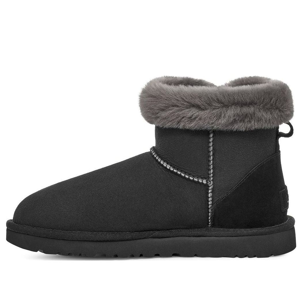 (WMNS) UGG Classic Heritage Fluff 'Black' 1130590-BLK