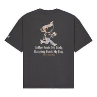 New Balance Coffee Graphic T-Shirt 'Dark Grey' NEE25021-CHL
