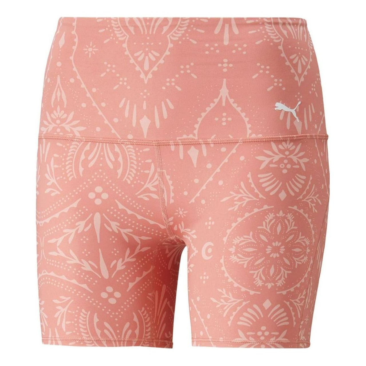 (WMNS) PUMA Studio Printed 5 Inch Training Legging Short 'Rosette' 521591-24