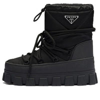 (WMNS) PRADA Logo Plaque Snow Boots 'Black' 1U007N_3LFV_F0002_F_040