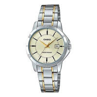 CASIO DRESS Series Classic PointerStainless Steel Strap Golden Quartz Waterproof Gold Dial Gold Analog LTP-V004SG-9A